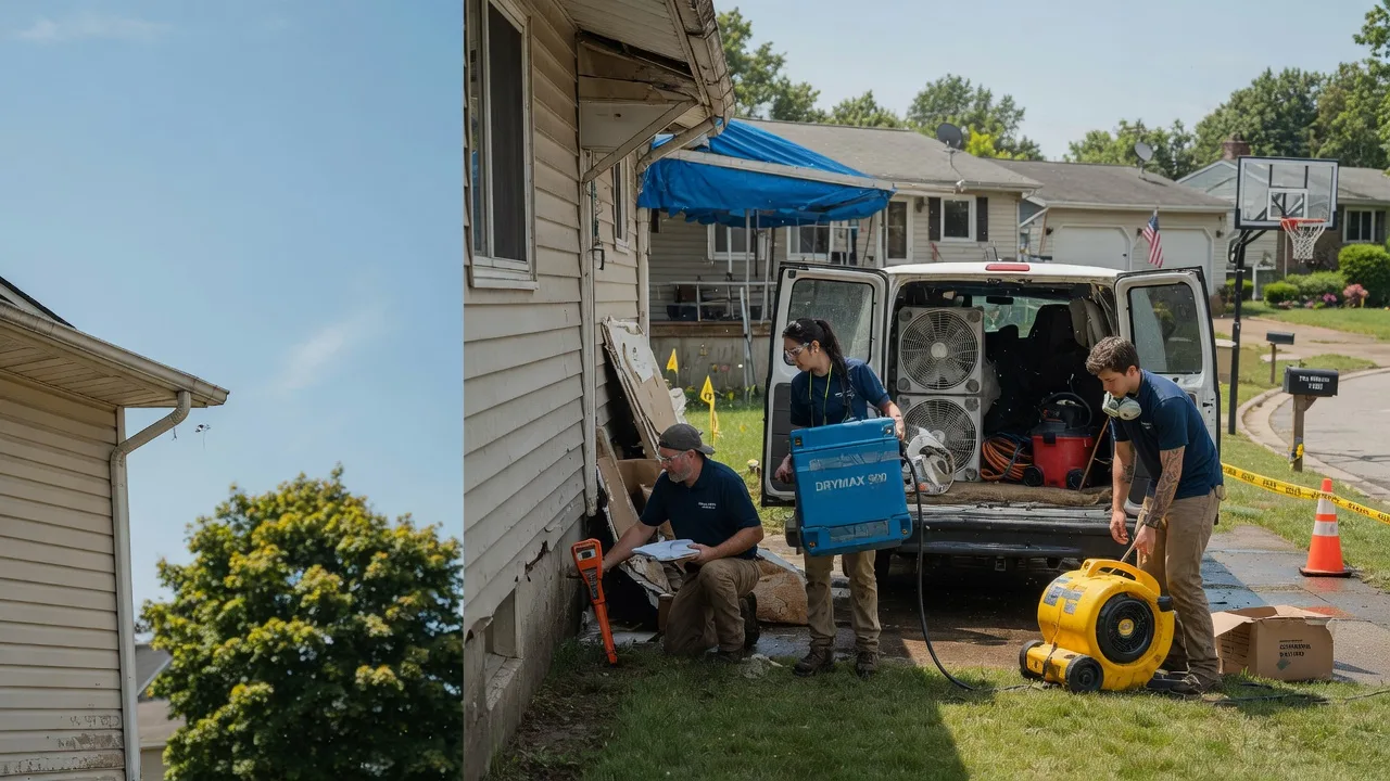 Ceiling Leak Cleanup in Allston, MA near me
